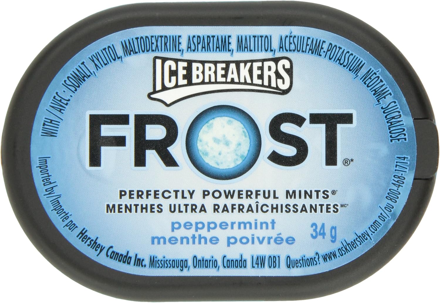 ICE BREAKERS FROST Peppermint Mints 34g (Pack of 6 * 34g) Amazon.ca