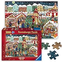 Ravensburger Christmas Market 1000 Piece Jigsaw Puzzle for Adults - 12000729- Handcrafted Tooling, Made in Germany, Every Pie