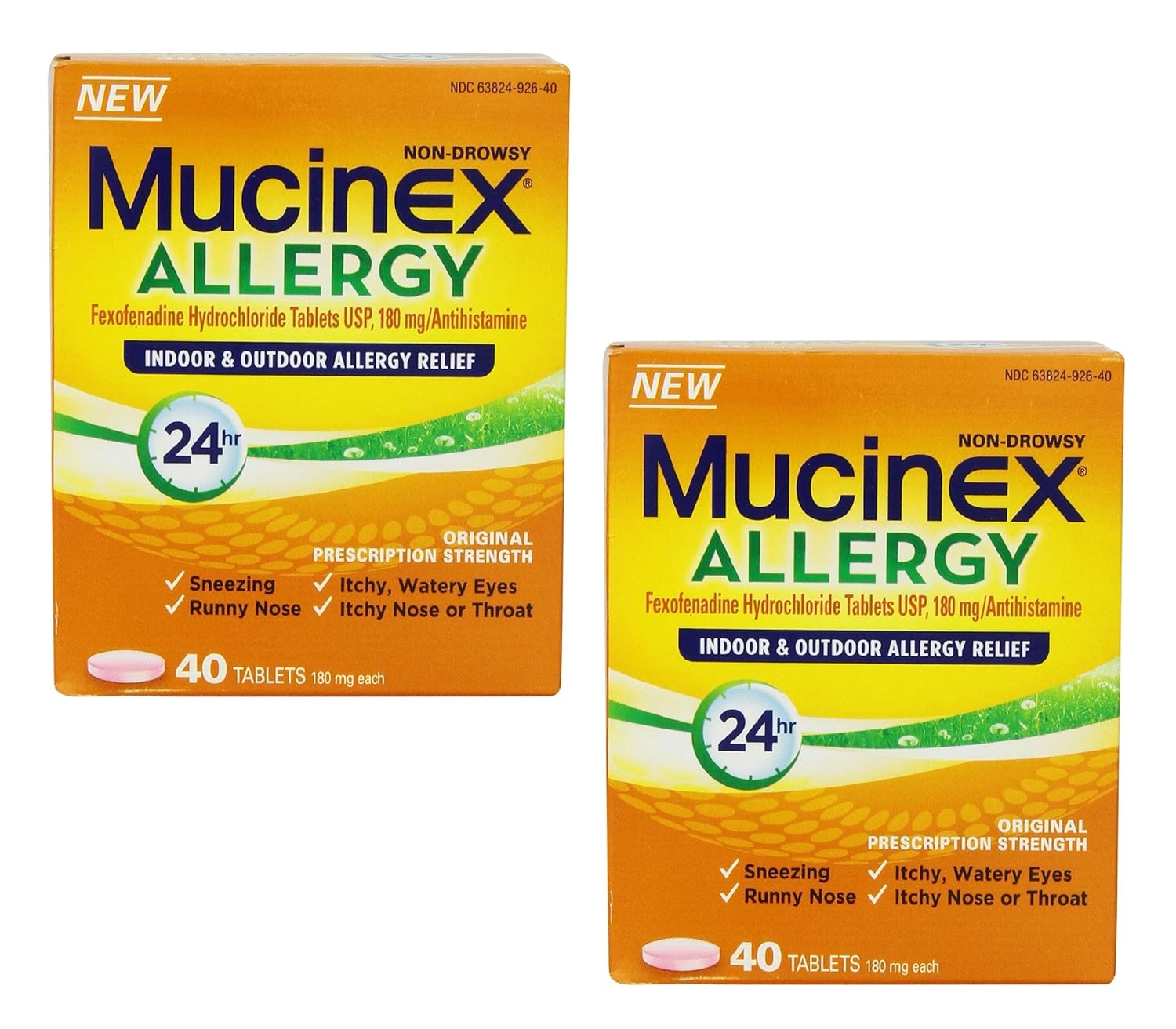 Amazon.com: Mucinex Non-drowsy Indoor & Outdoor 24 Hour Allergy Fast Relief of Sneezing, Runny ...