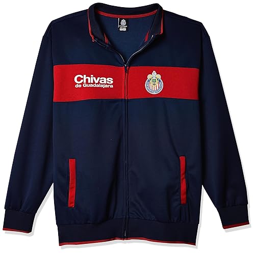 Icon Sports Official Club Deportivo Guadalajara - Chivas Track Jacket - Unisex Adult - CH52TJ Navy L
