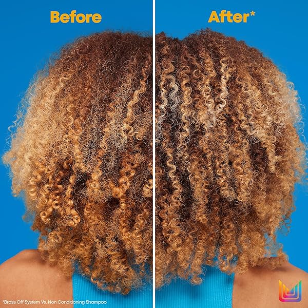 MATRIX BRASS OFF BLUE SHAMPOO | REFRESHES, TONES & NEUTRALIZES BRASSY TONES | COLOR DEPOSITING SHAMPOO | FOR LIGHTENED BRUNETTES OR DARK BLONDES | FOR COLOR TREATED HAIR