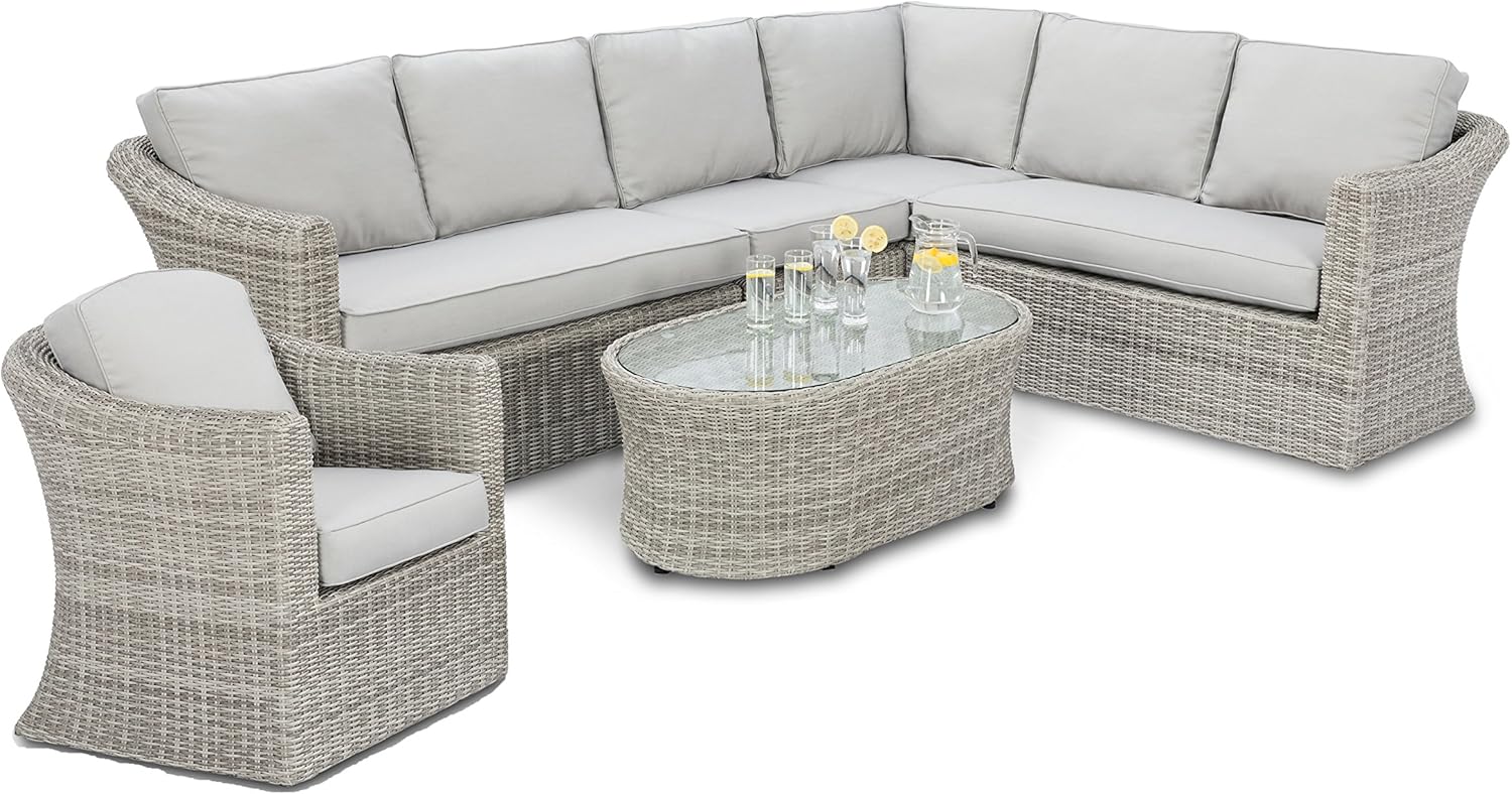 maze rattan oxford corner sofa