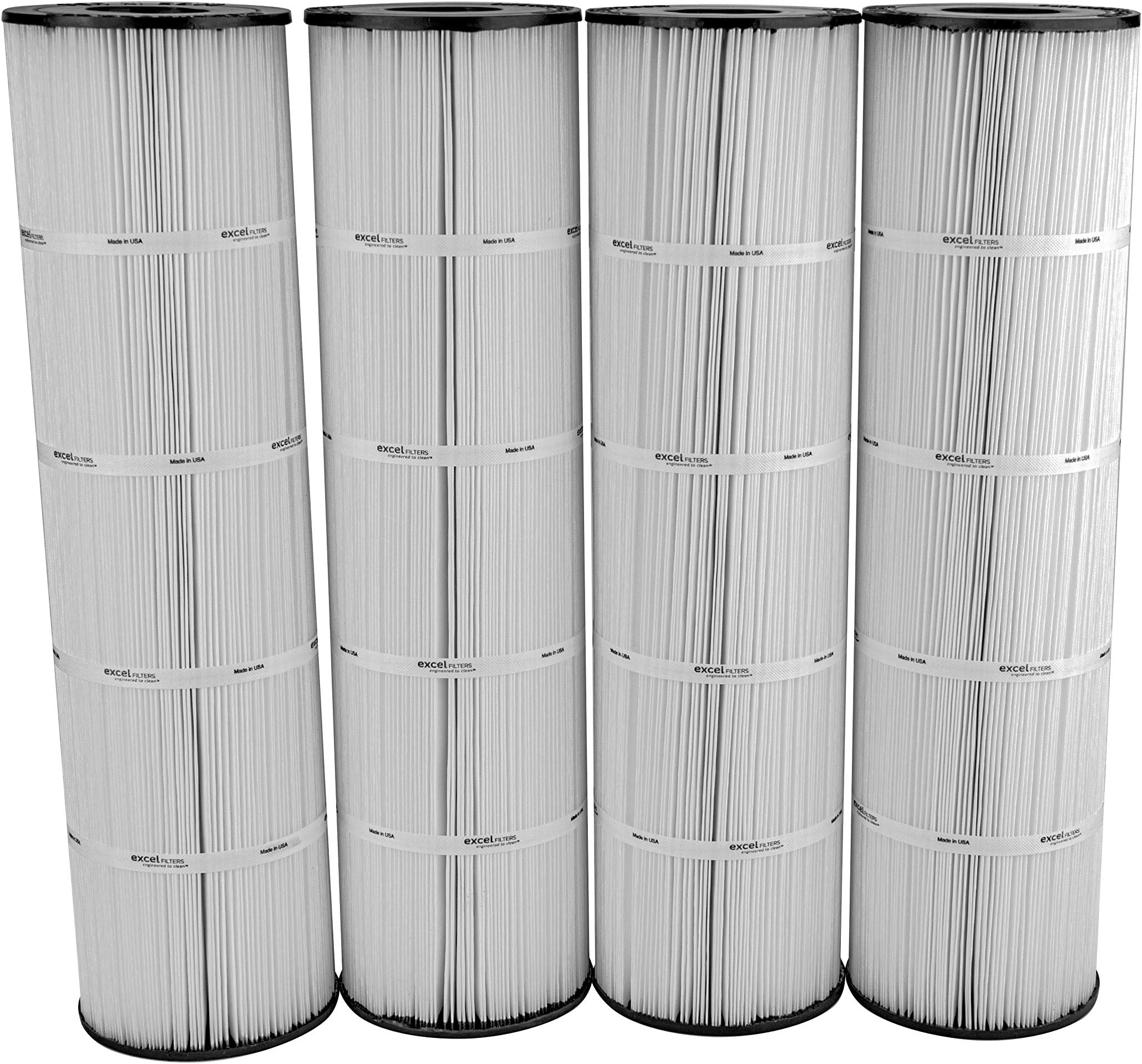 XLS-718 4 Pack Replacement Pool Filter Cartridges for Pentair Clean Clear Plus 420 and Waterway 425. Also Replaces Pentair R173576, Pleatco PCC105, Unicel C-7471, Filbur FC-1977.