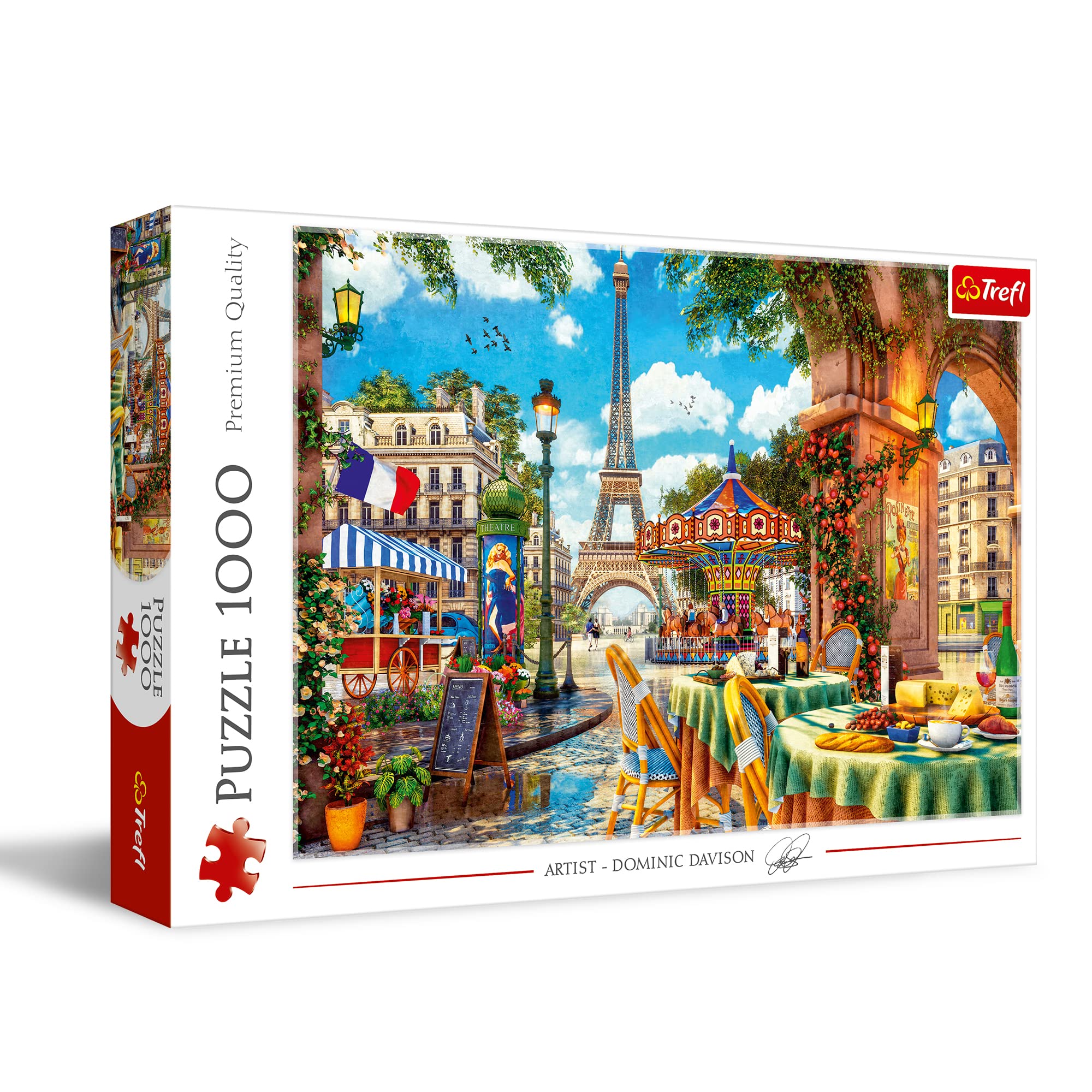 Trefl 10622 Pariser Morgen 1000 pieces, premium quality, for adults and children aged 12 and over Jigsaw Puzzle, Parisian Morning