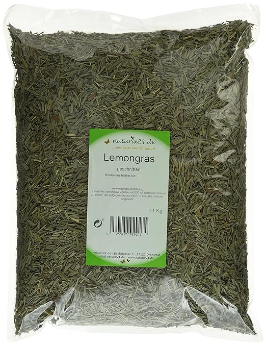 Naturix24 Lemongrastee, Zitronengras geschnitten – Beutel, 1er Pack (1 x 1 kg)