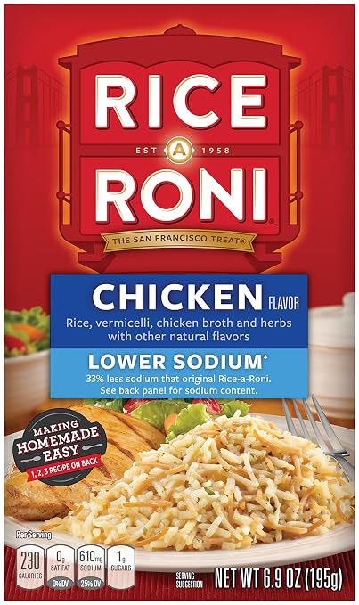 Rice A Roni Chicken Lower Sodium 69 Ounce
