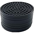 Better Kitchen Products 8 Piece Silicone Coaster Set, Black