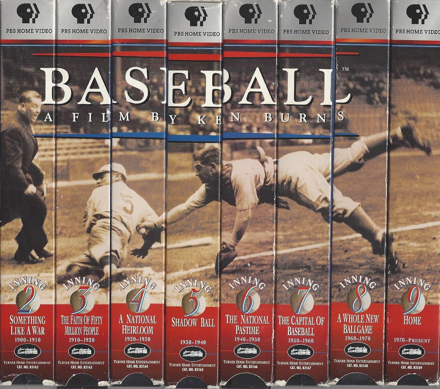 Baseball, a Film By Ken Burns, Vhs, Pbs Home Video (7 Video