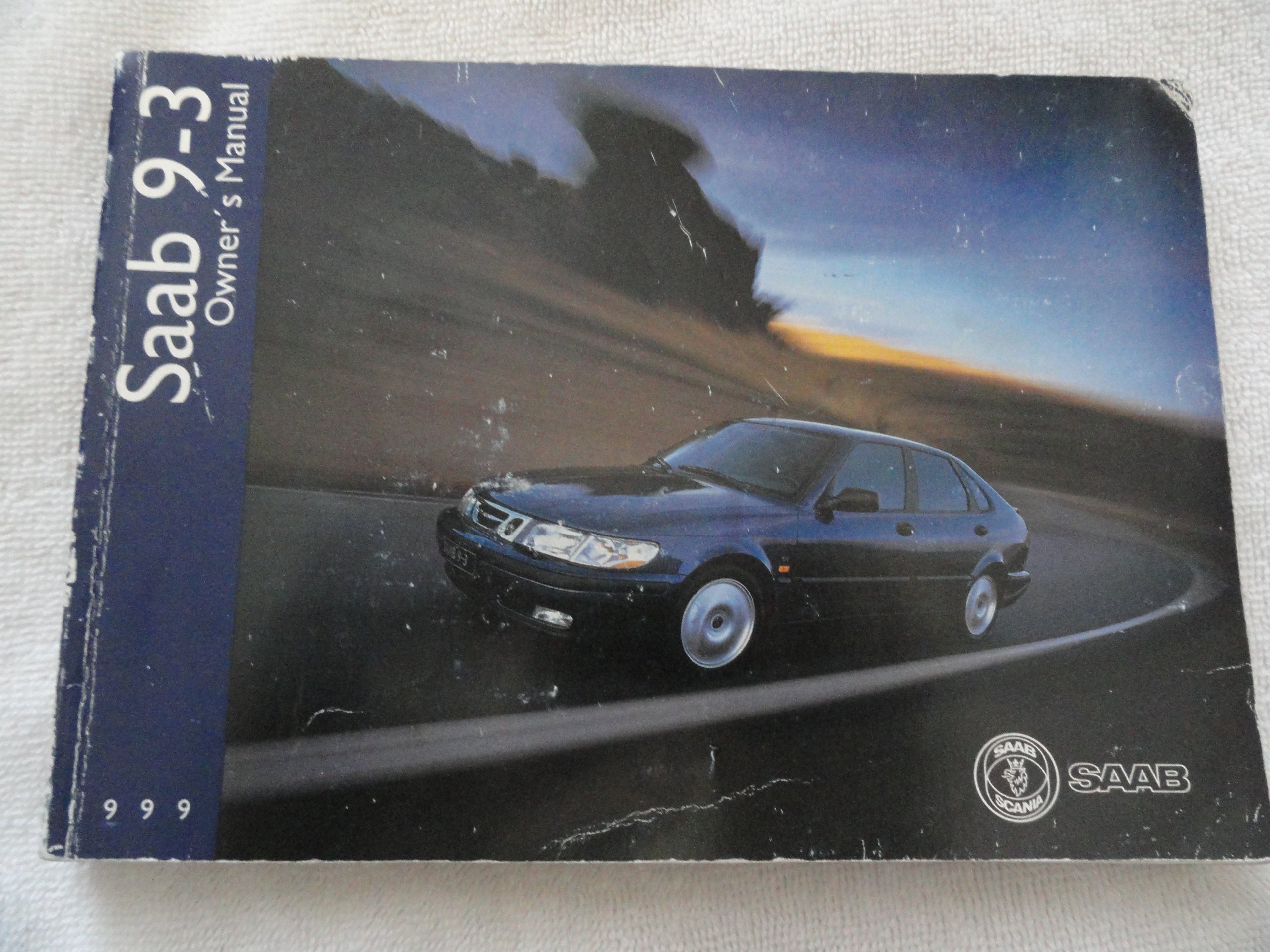 1999 9-3 93 Saab Owners Manual Paperback