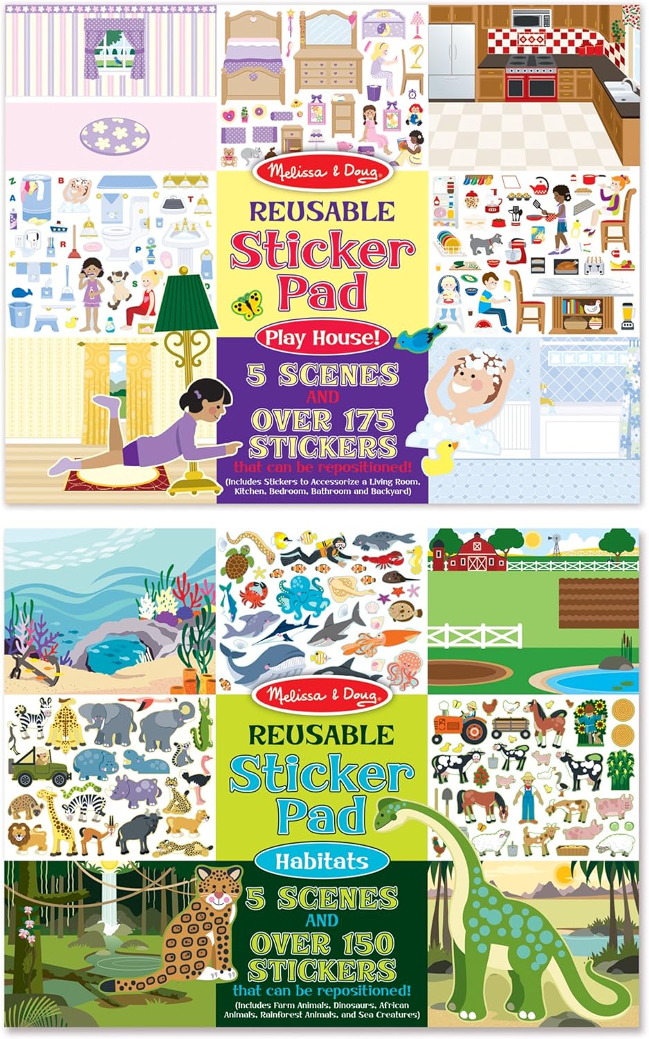 melissa and doug habitats reusable sticker pad