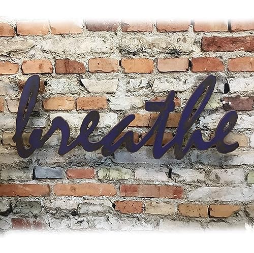 Amazon Com Breathe Metal Wall Art Home Decor Handmade Choose 13 17 24 Or 30 Wide Choose Your Patina Color Handmade