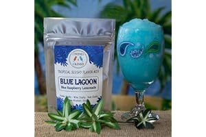 2 FRIENDS & A BLENDER Blue Raspberry Lemonade Frozen Slushy Cocktail Mix - Vodka, Rum, Wine, Tequila, Non-Alcoholic