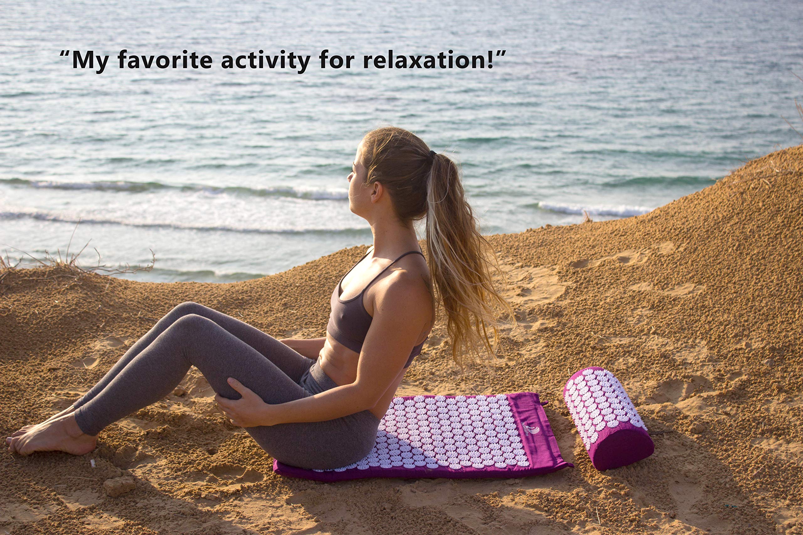 Acupressure Mat and Pillow Set by DoSensePro + Hot/Cold Gel Pack