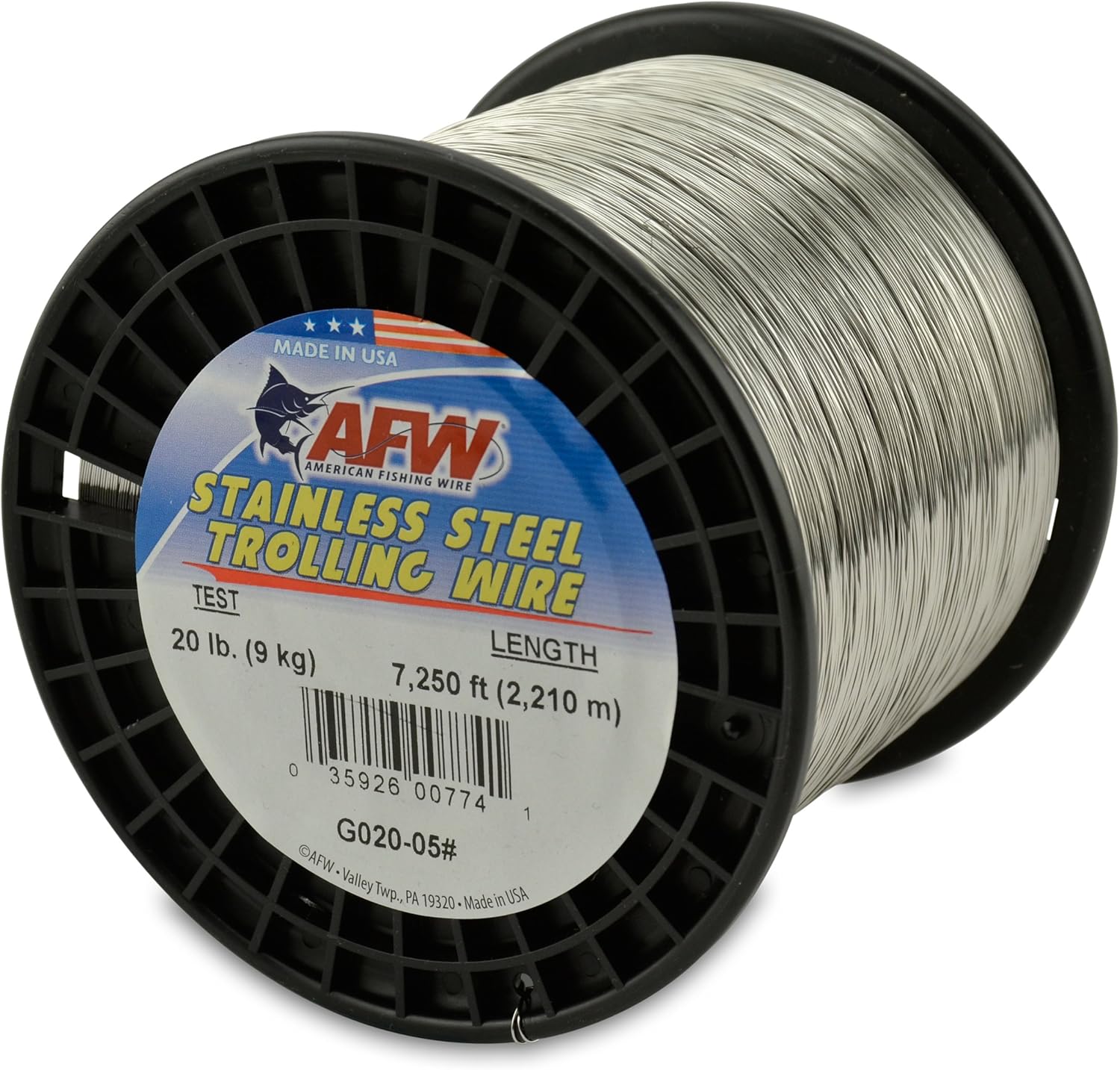 American Fishing Wire Stainless Steel Trolling Wire, 20