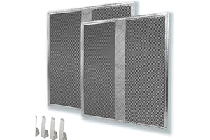 YUEERIO S97020466 Charcoal Replacement Filter Compatible with broan range hood filter HPF30 (XC) Non-Ducted Grease Filter 14.8" X 12.95" Pack 2