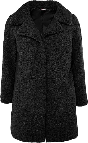plus size teddy coat uk