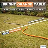 Status 25m Heavy Duty Extension Lead Twin Socket Orange 13A Outdoor 14AWG view 5