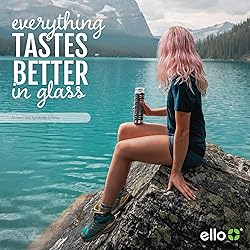 Ello Syndicate 20oz Reusable Glass Water Bottle