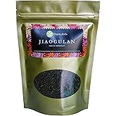 Jiaogulan Tea (Gynostemma Pentaphyllum) by Majestic Herbs | Organically Grown Loose Leaf Tea | Caffeine-Free | Fair-Trade |100g