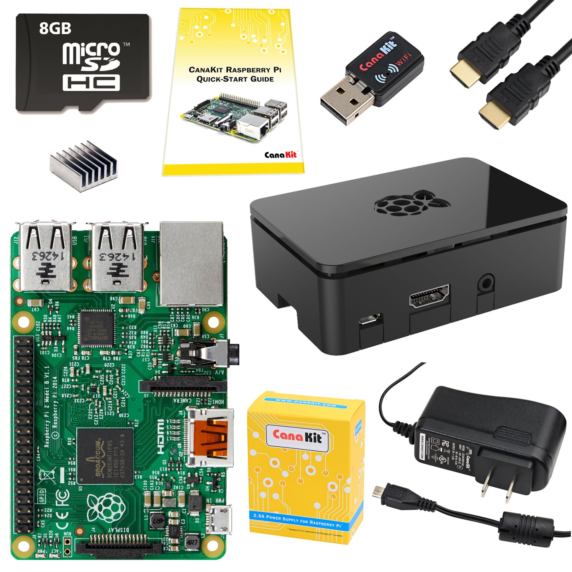CanaKit Raspberry Pi 2 Complete Starter Kit (9Items) Buy Online in