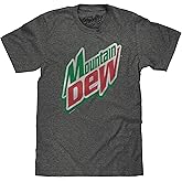 Tee Luv Men's Mountain Dew Shirt - Distressed Mt Dew Soda Logo T-Shirt