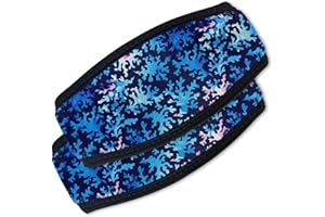 Flow Scuba Gear Diving Mask Slap Straps - Neoprene Cover for Dive and Snorkel Masks…