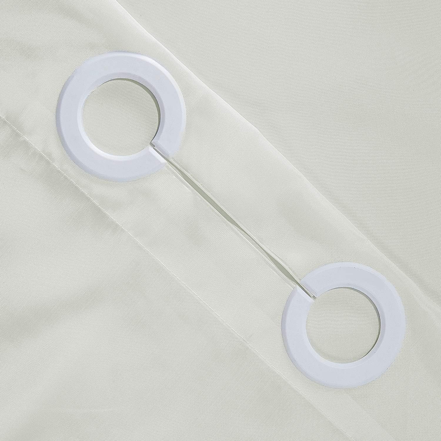 Furlinic Beige Shower Curtain Polyester Mould Proof Resistantand