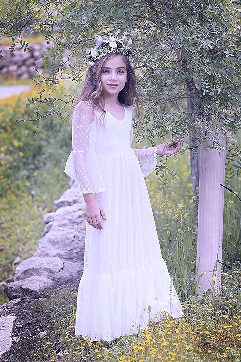 boho chic flower girl dresses