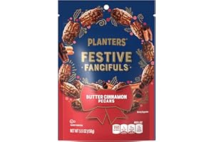 PLANTERS Limited Edition Kettle Cooked Cinnamon Pecans, Butter Flavored Pecans Snack, 5.5 oz Bag, Perfect for Snacking and Sharing