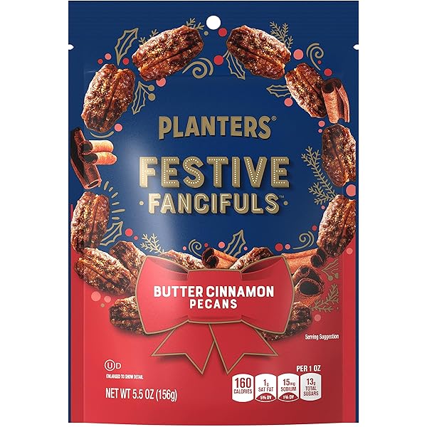 PLANTERS LIMITED EDITION KETTLE COOKED BUTTER CINNAMON PECANS, 5.5 OZ BAG