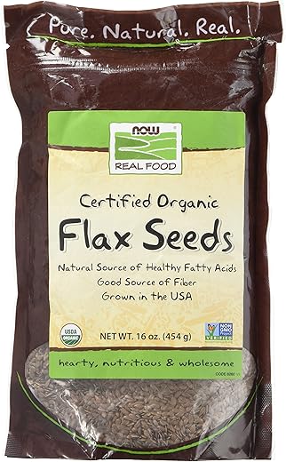 [海外直送品] ナウフーズ　 Flax Seed Organic 1 lb