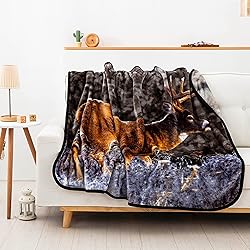 Northwest First Frost Raschel Throw Blanket, 50" x