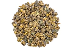 Oriarm Jasmine Oolong Tea Loose Leaf - Jasmine Flavored Taiwan Oolong Green Tea Leaves - 100g (3.53oz) Zip-lock Resealable Bag