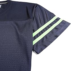 DEHANER Blank Navy Blue Football Jersey for Men