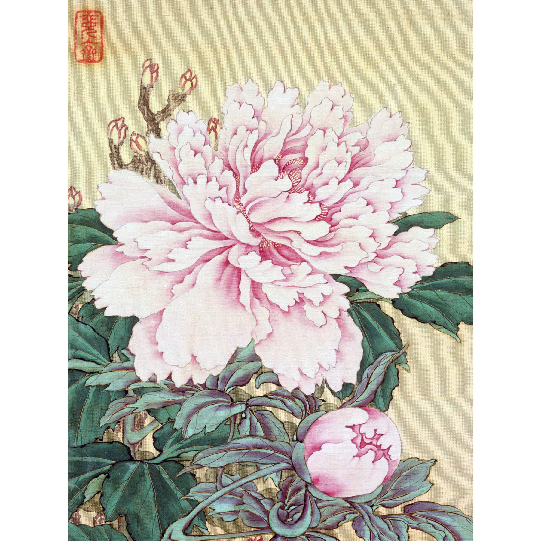 Artery8 Okamoto Pictures Flowers Birds Japanese 11 Painting Large Wall Art Poster Print Thick Paper 18X24 Inch
