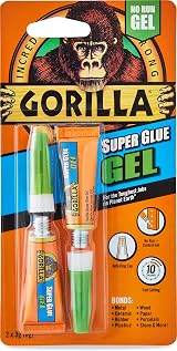 Gorilla Super Glue Gel 3g 2 Pack All Purpose Fast Setting Anti Clog Cap view 1