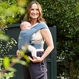 Ergobaby Embrace Baby Carrier for Newborns Oxford Blue Ergonomic Head Support view 8