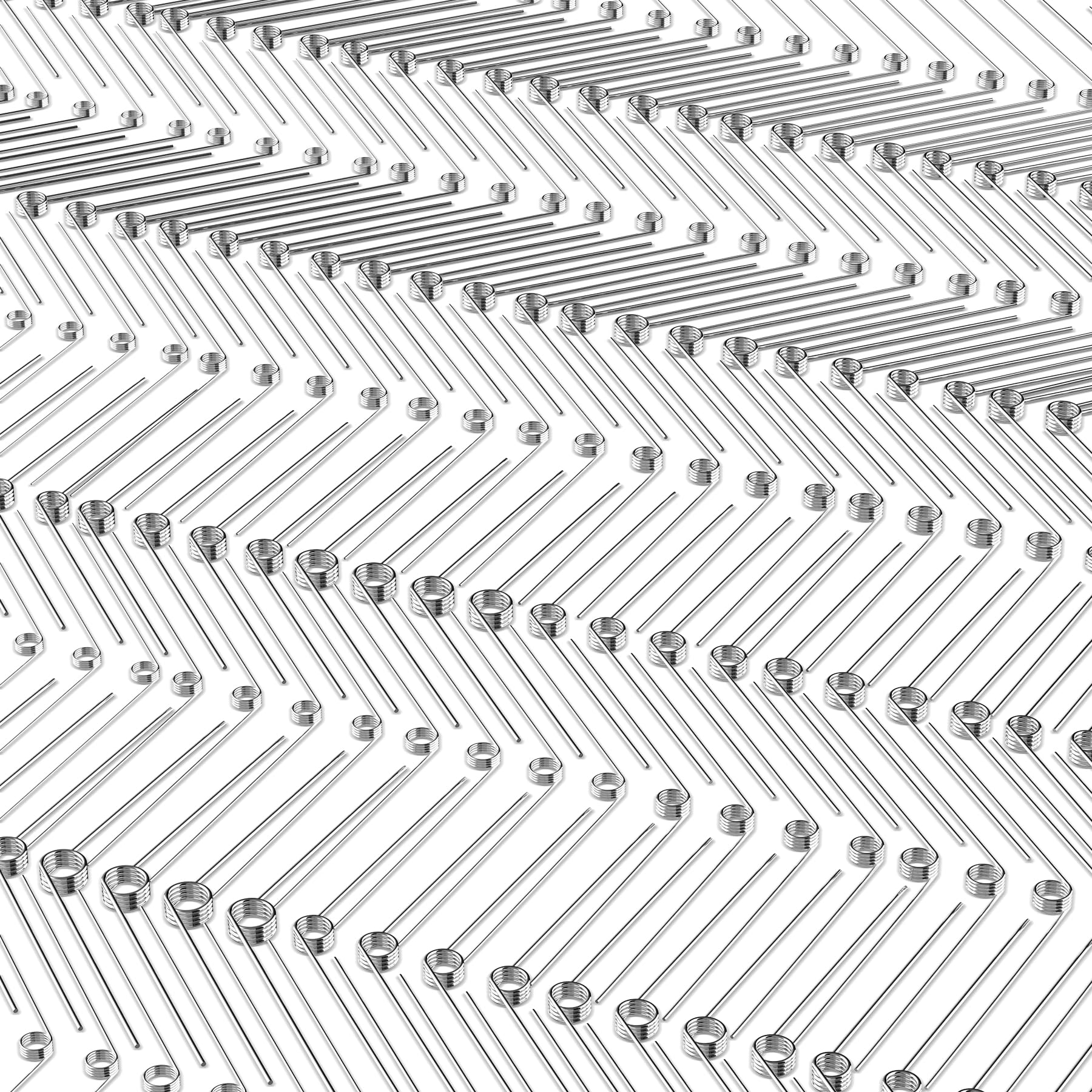 Photo 1 of 120Pcs Torsional Springs Assortment Kit, Stainless Steel Springs, Mechanical Small Torsion Spring for Shop and Home Repairs, 30 Different Sizes with Individual Bags