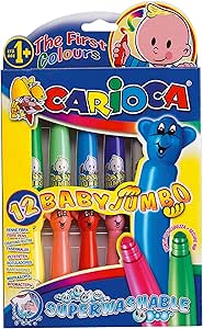 Carioca - Caja de 12 rotuladores Baby Jumbo (42059): Amazon.es: Juguetes y juegos