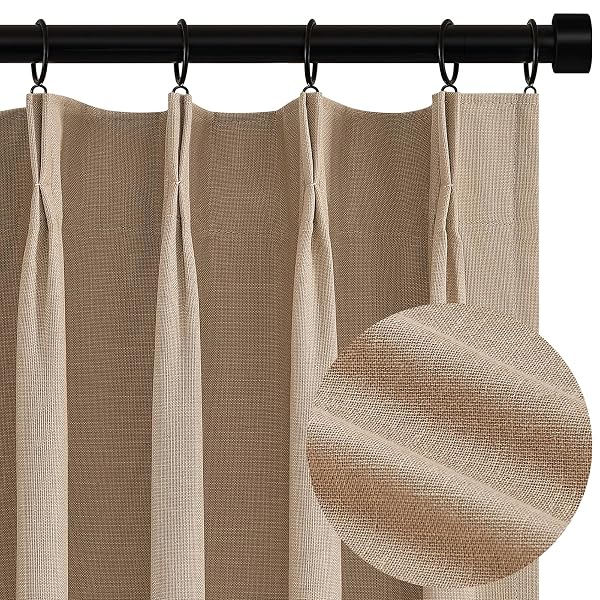 TOPFINEL 100 INCH LONG BLACK OUT BURLAP CUSTOM...