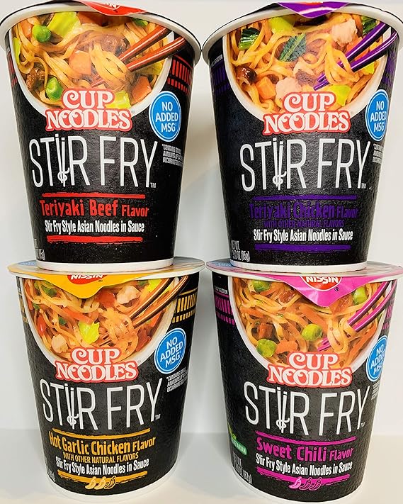 Nissin Cup Noodles Stir Fry Variety 