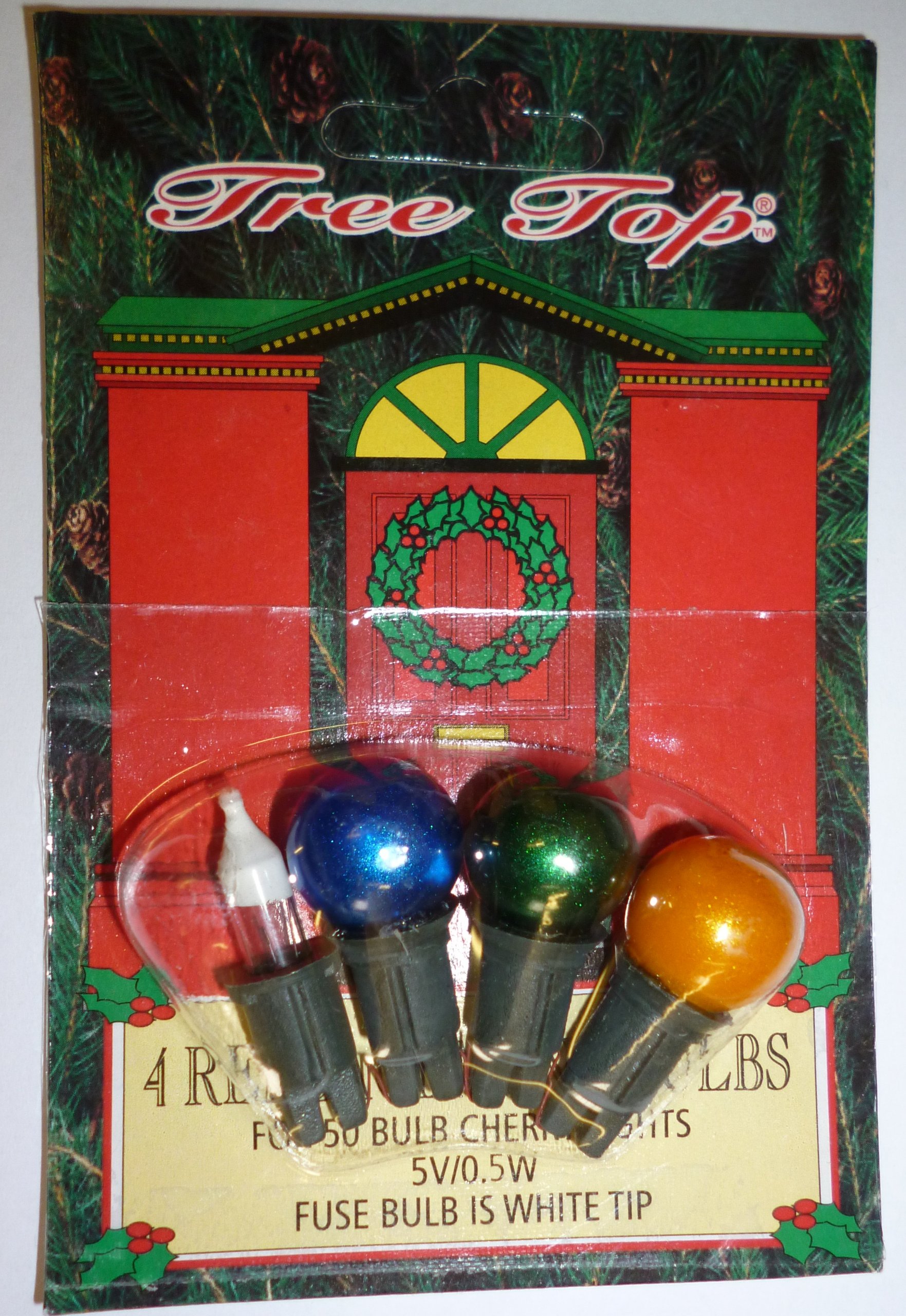 3 Multi Coloured Spare Replacement Berry Bulbs 5v 0.5w & 1 Fuse Bulb (SB244)