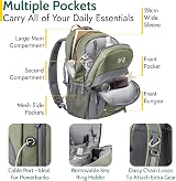 Trail Aspen 30L Day Pack Backpack Green 3 Compartments Water Resistant view 3
