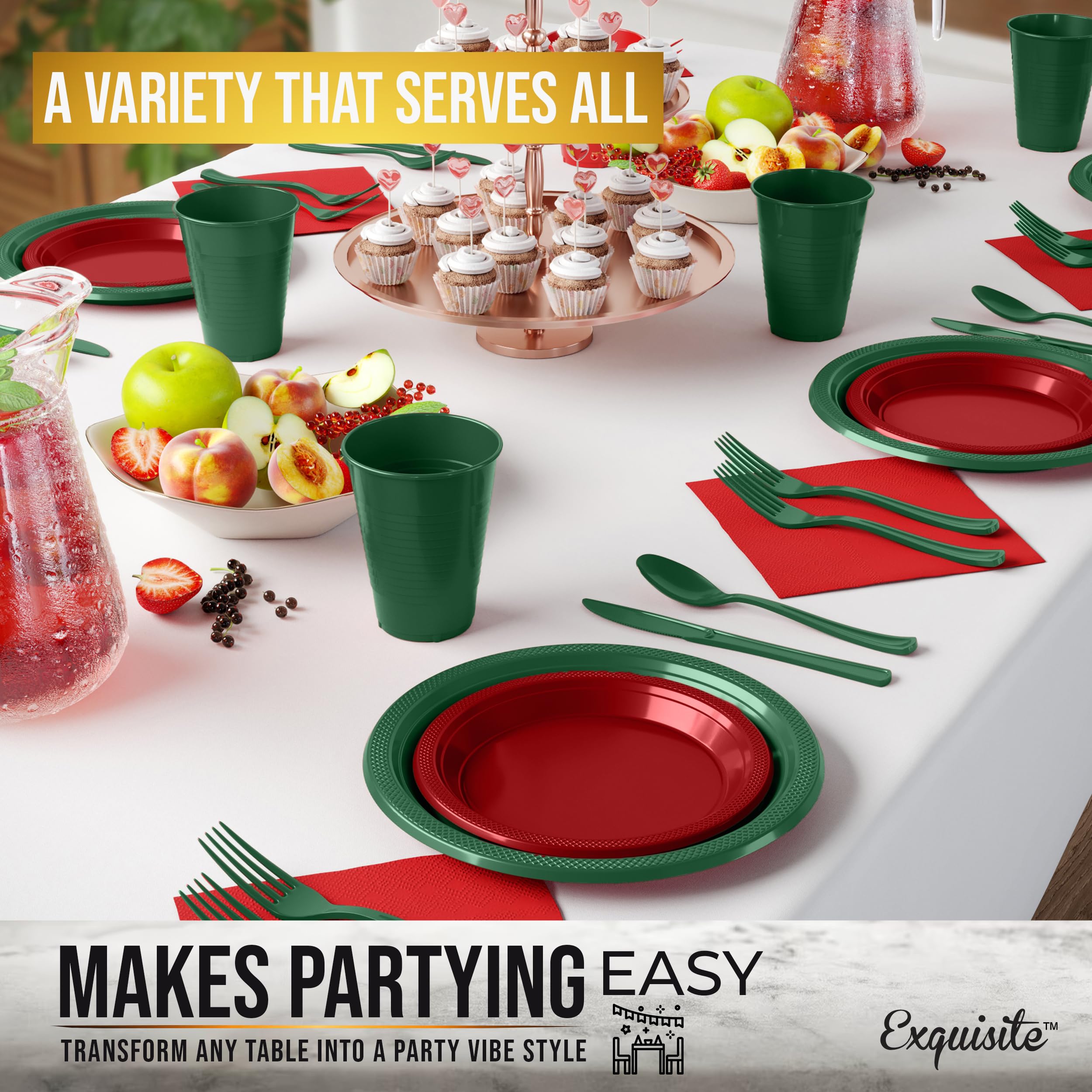 Christmas Party Plates Set