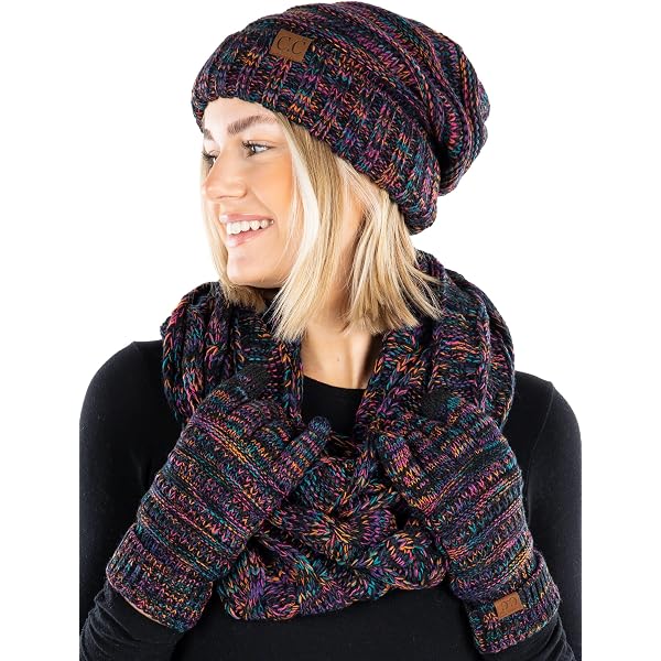 Funky Junque Slouchy Beanie & Infinity Scarf Gift Set  display picture 1