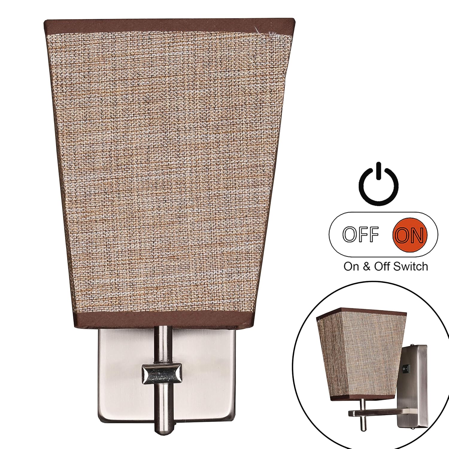 Facon 12V 16.7Inch 8W LED RV Vanity Lights Fixtures Wall Sconces