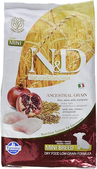 Farmina N&D Low Grain Chicken and Pomegranate Puppy Food, 2.5 kg (Mini)