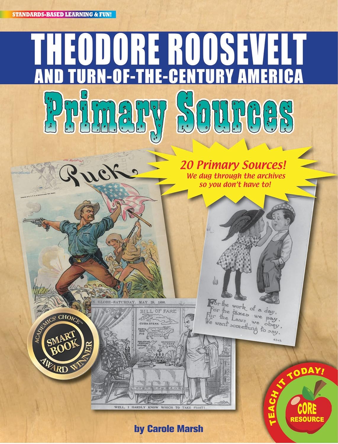 Amazon Com Galvj Theodore Roosevelt And Turn Of The Century America Primary Sources Pack 9780635125934 Gallopade International Office Products