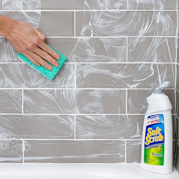 SOFT SCRUB ANTIBACTERIAL MULTI-PURPOSE CLEANSER WITH BLEACH SURFACE CLEANER, 36 FLUID OUNCES