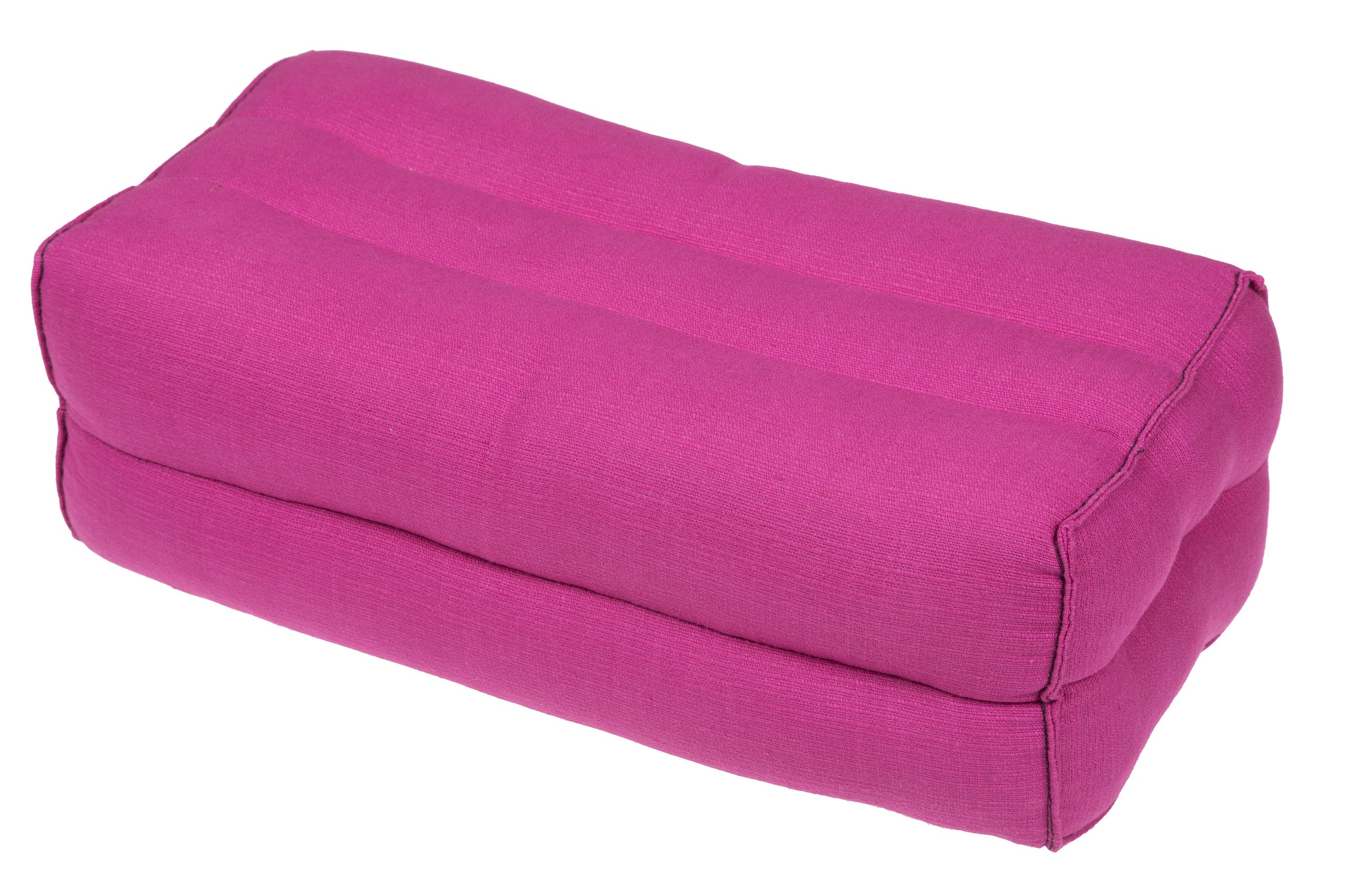 Handelsturm Pillow Block 35x15x10cm, kapok-filled, Support Cushion for Yoga and Meditation, PINK